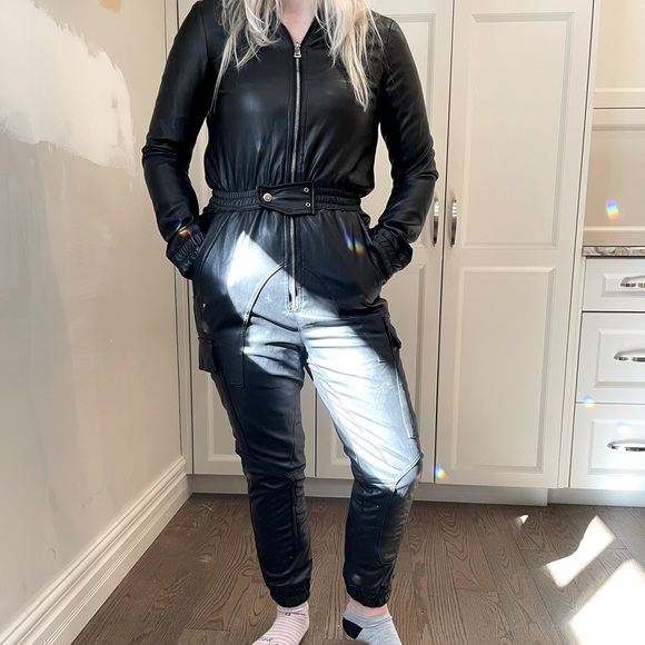 Pleather Coveralls - Picture 1 of 11